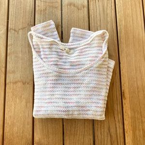 White knit Madewell sweater